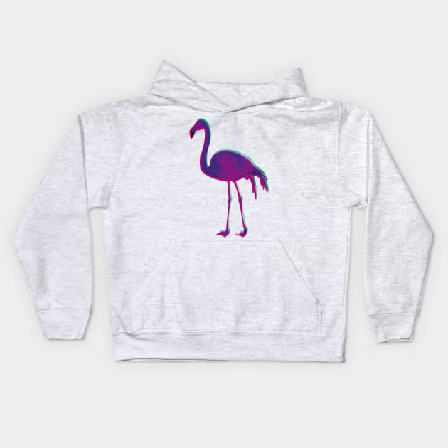 Summer Flamingo Kids Hoodie by oceanegp